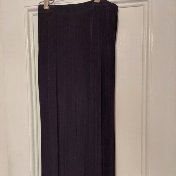 Chico's Travelers Black Ankle Length Wide Leg Pants size 1 (8/10) - Picture 1 of 1